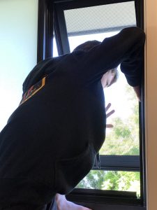 Fire and Emergency Escape Screen_2 kid about to exit